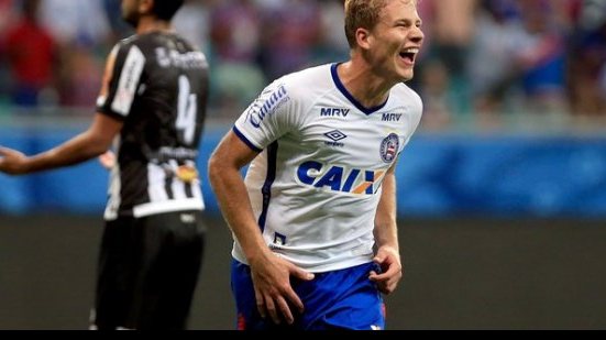 Imagem Wesley Natã comemora estreia com gol pelo Bahia