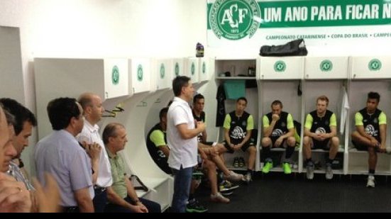 Imagem Vídeo: reveja felicidade dos atletas da Chape após classificação para final da Sul-Americana