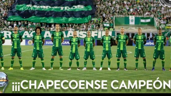 Imagem  Conmebol confirma Chapeceoense como campeã da Copa Sul-Americana