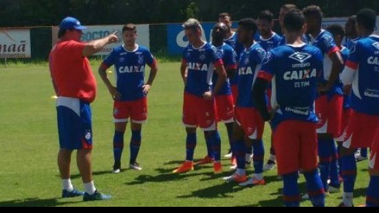 Imagem   Com novos contratados em campo, o Bahia finalizou atividades antes da viagem