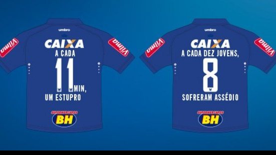 Imagem Dia Internacional da Mulher: Cruzeiro estampa luta contra machismo no uniforme