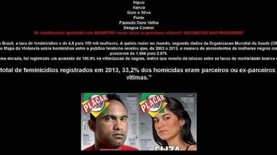 Imagem Site do Boa Esporte é invadido por hackers e exibe dados sobre feminicídio