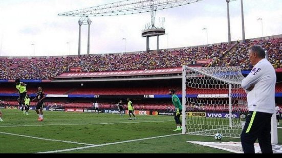 Imagem Treino aberto da Seleção contagia torcedor no Morumbi