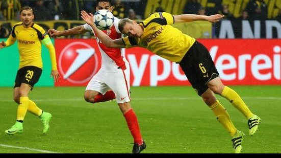 Imagem Champions League: em partida adiada, Borussia Dortmund é derrotado pelo Monaco na Alemanha