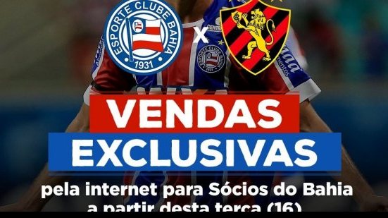 Imagem Bahia inicia venda de ingressos para final da Copa do Nordeste