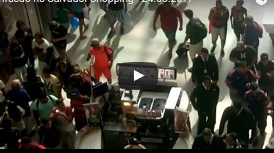 Imagem Torcedores do Sport provocam confusão no Salvador Shopping; veja vídeo
