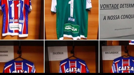 Imagem Bahia enche vestiário de palavras de incentivo para os jogadores