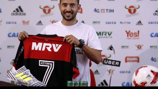 Imagem Apresentado pelo Flamengo, Éverton Ribeiro diz realizar sonho