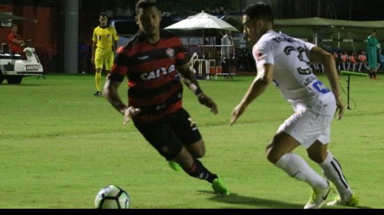 Imagem Fred falha, Vitória perde para o Santos e se complica