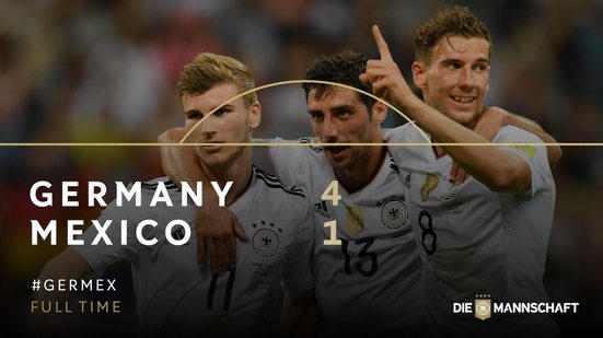 Imagem Alemanha goleia México e decide Copa das Confederações contra o Chile