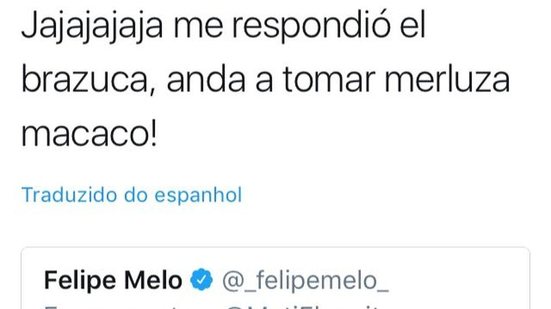 Imagem Felipe Mello é chamado de macaco em redes sociais por torcedor do Peñarol
