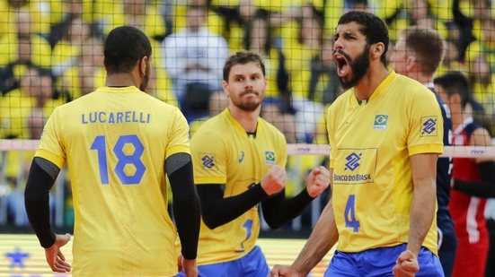 Imagem Brasil vence os EUA e vai decidir título da Liga Mundial de vôlei