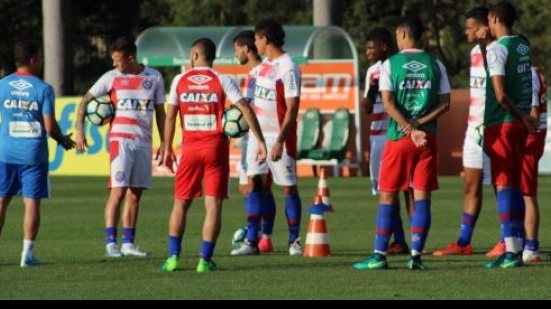 Imagem Elenco do Bahia treina no CT do Palmeiras