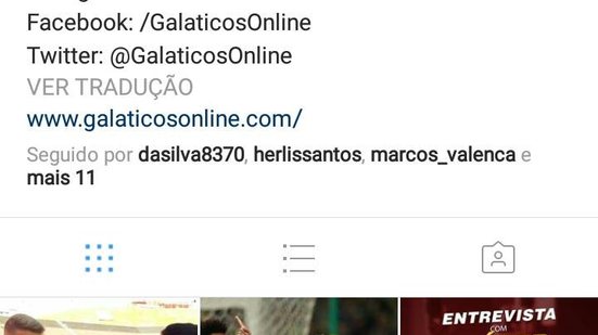 Imagem Siga o &#039;Galáticos Online&#039; no Instagram: Adicione @galaticosonline