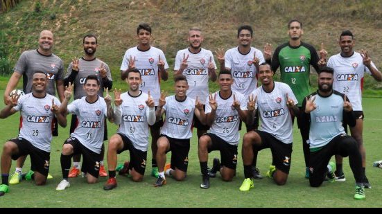 Imagem Sem Kieza, Vitória divulga relacionados para enfrentar o Botafogo
