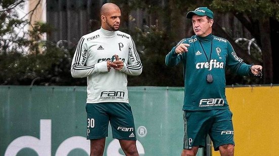 Imagem Cuca revela que Felipe Melo será relacionado para jogo contra o Bahia