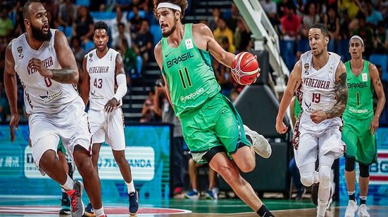 Imagem Basquete: Brasil vence Venezuela e segue invicto em Eliminatórias do Mundial de 2019