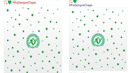 Imagem Bahia e Vitória usam o Twitter para homenagear a Chapecoense após 1º ano da tragédia
