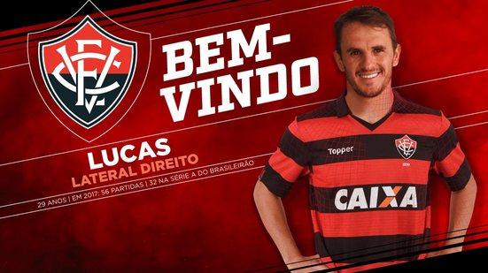Imagem Agora é oficial! Lucas é segundo reforço do Vitória para 2018