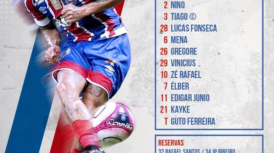 Imagem Bahia está definido para enfrentar o Vitória da Conquista