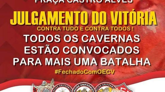 Imagem Organizada do Vitória promete comparecer a julgamento do caso Ba-Vi