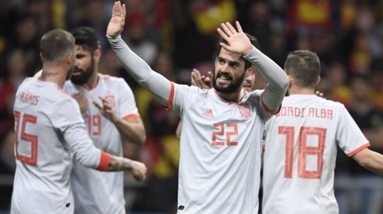 Imagem Espanha atropela a Argentina em amistoso pré-Copa