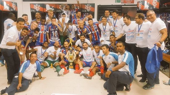 Imagem É Campeão! Bahia vence o clássico BaVi no Barradão e conquista o título baiano pela 47ª vez