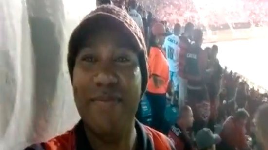 Imagem  Em vídeo, torcedor do Bahia infiltrado no Barradão provoca: "BBMP"; assista 
