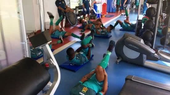 Imagem No CT do Bahia, Sampaio Corrêa inicia preparação para duelo com o Vitória pela Copa do Nordeste