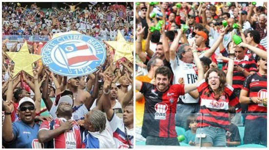 Imagem Bahia é o 3º clube do Nordeste com melhor média de público nos últimos dez anos; Vitória é o 4º