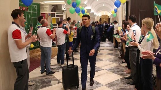 Imagem Primeiro dia da seleção na Rússia é de folga para os jogadores