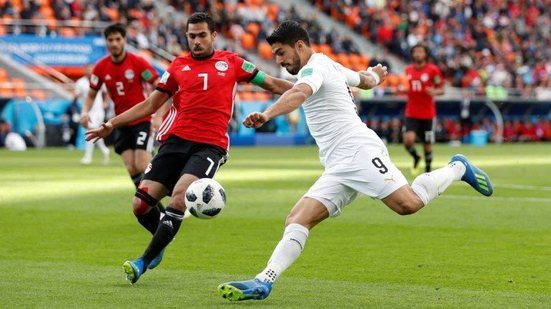 Imagem Deu Celeste! Uruguai vence o Egito com gol salvador no finzinho da partida; Salah fica no banco