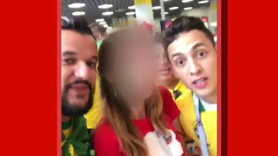 Imagem Mas será possível? Novo vídeo mostra brasileiros assediando outra mulher na Rússia