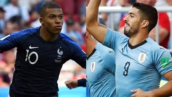 Imagem Mbappé ou Suárez? França e Uruguai duelam para decidir primeira vaga nas semifinais da Copa do Mundo