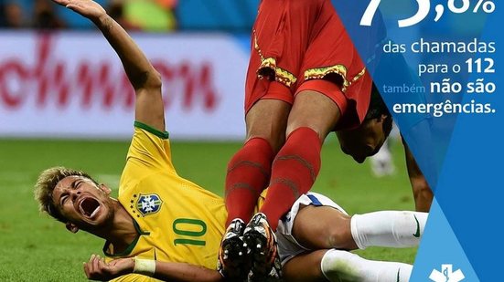 Imagem Instituto português usa imagem de Neymar em campanha contra falsas chamadas de emergência
