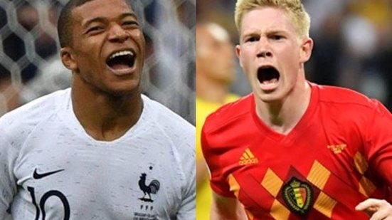Imagem Só craques! França e Bélgica fazem duelo badalado por uma vaga na final da Copa do Mundo