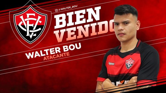 Imagem Vitória oficializa contratação do atacante Walter Bou