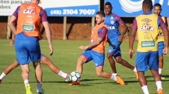 Imagem Sem Nino, Bahia encerra preparação para duelo com a Chapecoense
