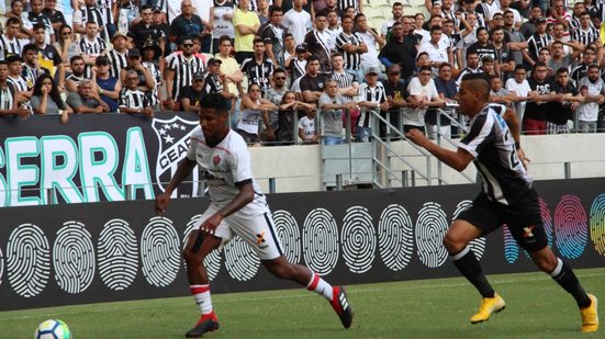 Imagem Com atuação sofrível, Vitória volta a ser vazado e perde para o Ceará
